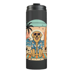 Surf Dog Retro Strand Zomer Thermosbeker
