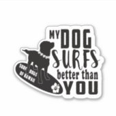 Surf Dogs Hawaii Gauntlet Sticker (Voorkant)