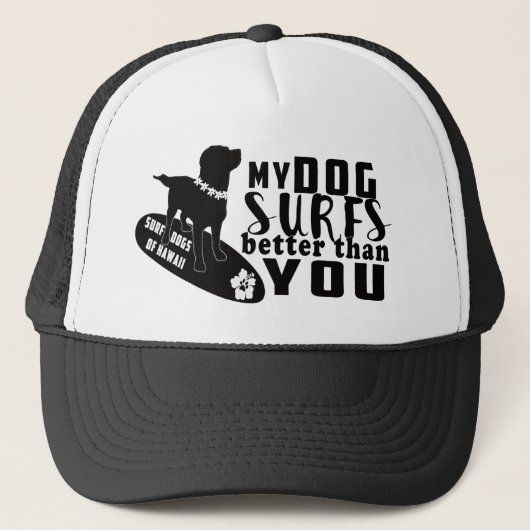 Surf Dogs Hawaii Gauntlet Trucker Hat Trucker Pet (Voorkant)