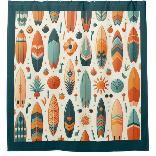 Surf Douchegordijn (Voorkant)