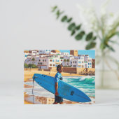 Surf dude in Taghazout Briefkaart (Staand voorkant)