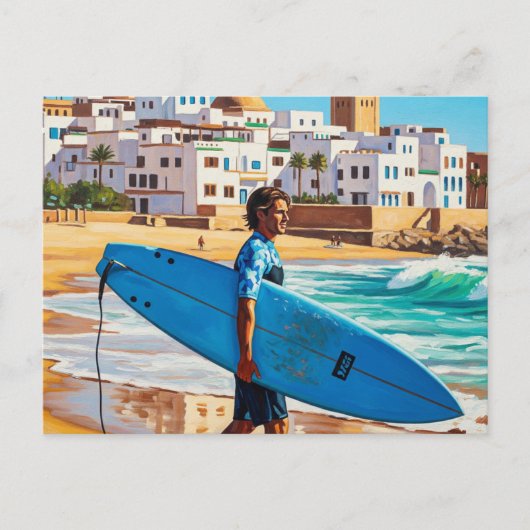 Surf dude in Taghazout Briefkaart (Voorkant)