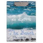 Surf Duik Strand Zee Schuim Zwemmen Bestemming's B Klembord (Voorkant)