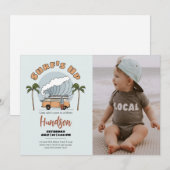 Surf - Elke verjaardag Uitnodigingsfotokaart Kaart (Voorkant / Achterkant)