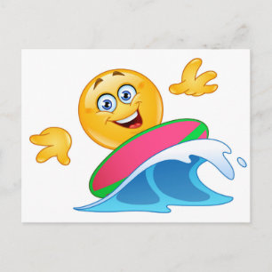 surf emoji briefkaart