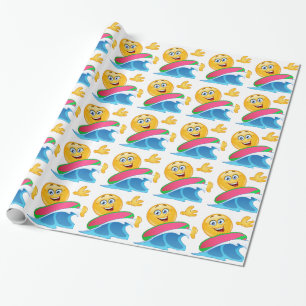 surf emoji cadeaupapier
