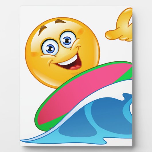 surf emoji fotoplaat (Voorkant)