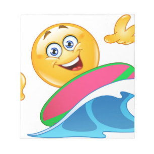 surf emoji notitieblok