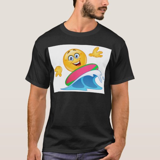 surf emoji t-shirt (Voorkant)