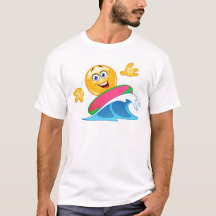surf emoji t-shirt