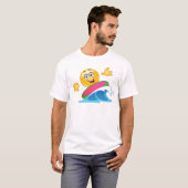 surf emoji t-shirt (Voorkant volledig)
