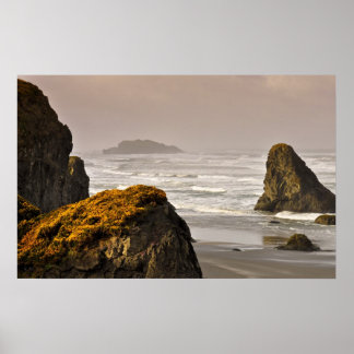 Surf en goud van zonnepanelen en Stormen Poster