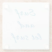 Surf en Laat Surf Glazen Onderzetter (Achterkant)