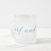 Surf en Laat Surf Matglas Koffiemok (Voorkant links)