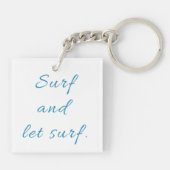 Surf en Laat Surf Sleutelhanger (Achterkant)
