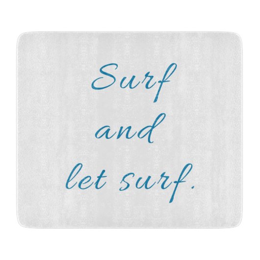 Surf en Laat Surf Snijplank (Voorkant)