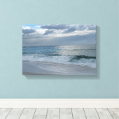 Surf en lucht in de oceaan canvas afdruk (Insitu (Houten vloer))