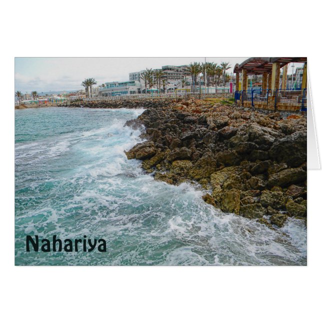Surf en Rocks - Nahariya , Israël (Voorkant Horizontaal)
