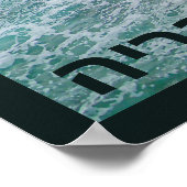 Surf en Rocks - Nahariya , Israël Poster (Hoek)