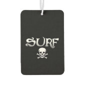 Surf en schedel zwarte auto luchtverfrisser (Achterkant)