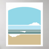 Surf- en Sky minimalistisch poster (Voorkant)