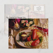 Surf en turf briefkaart (Voorkant / Achterkant)