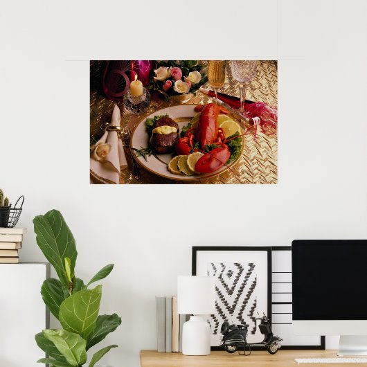 Surf en turf poster (Thuiskantoor)