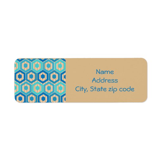 Surf en zand etiket (Voorkant)