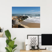 Surf en zand Poster (Thuiskantoor)