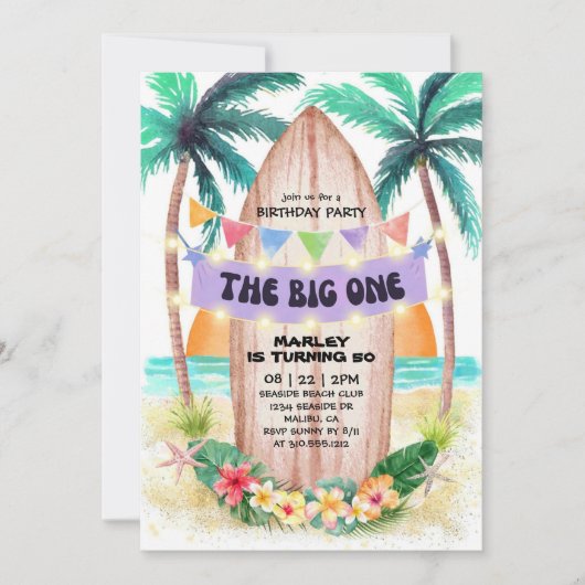 Surf en Zee | De grote bloeidag Kaart (Voorkant)