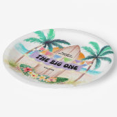 Surf en Zee | De grote bloeidag Papieren Bordje (Gekanteld)