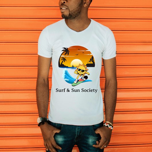 Surf en Zon Samenleving T-shirt