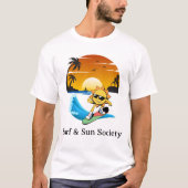 Surf en Zon Samenleving T-shirt (Voorkant)