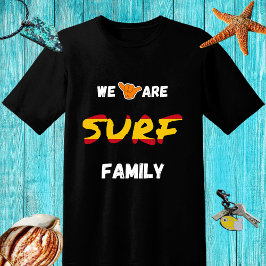 Surf familie ontwerp met shaka hand en Spanje vlag T-shirt