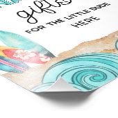 Surf Feest Cadeaubord Bord Foto Afdruk (Hoek)