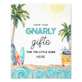 Surf Feest Cadeaubord Bord Foto Afdruk (Voorkant)