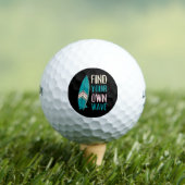 Surf Find Your Own Wave Surf Board Golfballen (Insitu Shirt)