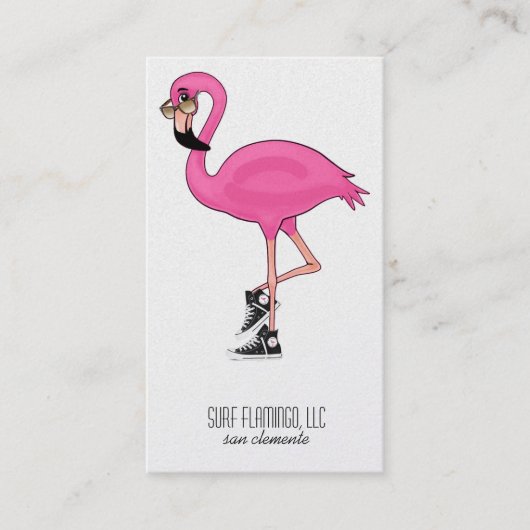 Surf Flamingo LLC Visitekaartje (Voorkant)