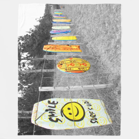 SURF! FLEECE DEKEN (Voorkant)