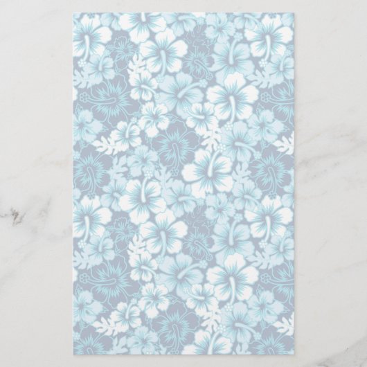 Surf Floral Hibiscus Pattern Briefpapier (Voorkant)