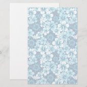 Surf Floral Hibiscus Pattern Briefpapier (Voorkant / Achterkant)