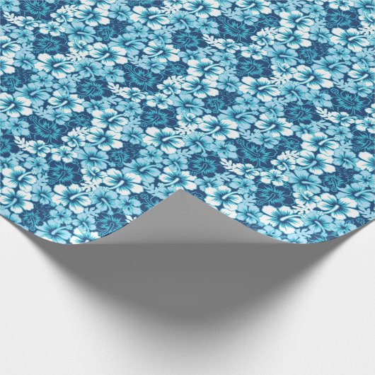 Surf Floral Hibiscus Pattern Cadeaupapier (Hoek)