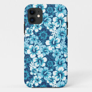 Surf Floral Hibiscus Pattern iPhone 11 Hoesje