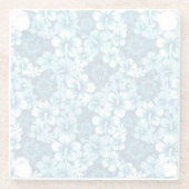 Surf Floral Hibiscus Pattern Glazen Onderzetter (Achterkant)