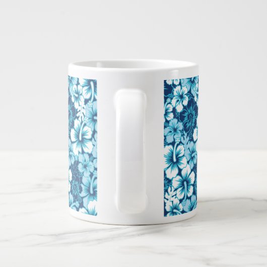 Surf Floral Hibiscus Pattern Grote Koffiekop (Achterkant)