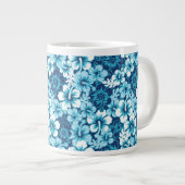 Surf Floral Hibiscus Pattern Grote Koffiekop (Voorkant rechts)