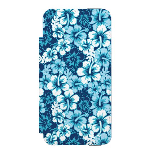 Surf Floral Hibiscus Pattern Incipio iPhone Portemonnee Hoesje (Voorkant Agenda)