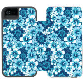 Surf Floral Hibiscus Pattern Incipio iPhone Portemonnee Hoesje (Agenda Open)