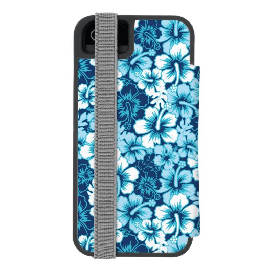 Surf Floral Hibiscus Pattern Incipio iPhone Portemonnee Hoesje (Agenda Achterkant)