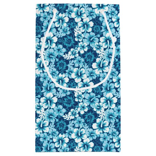 Surf Floral Hibiscus Pattern Klein Cadeauzakje (Achterkant)